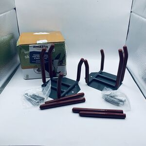 Ski Storage Rack Steel Home/Garage Skis Mount For Wall By Wealers (2 Pk)